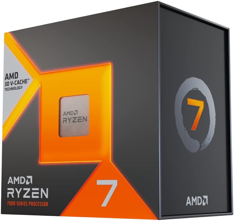 AMD Ryzen 7 7800X3D — Processeur 8 cœurs / 16 threads, 3D V-Cache 104 Mo, jusqu'à 5,0 GHz
