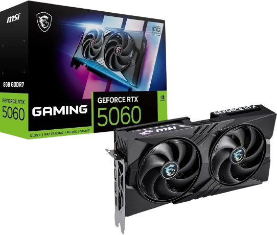 MSI NVIDIA GeForce RTX 5060 8G Gaming OC — 8GB GDDR7 Graphics Card