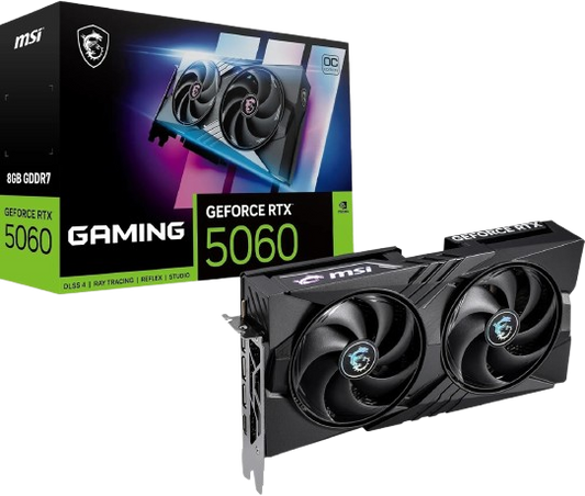 MSI NVIDIA GeForce RTX 5060 8G Gaming OC — 8GB GDDR7 Graphics Card