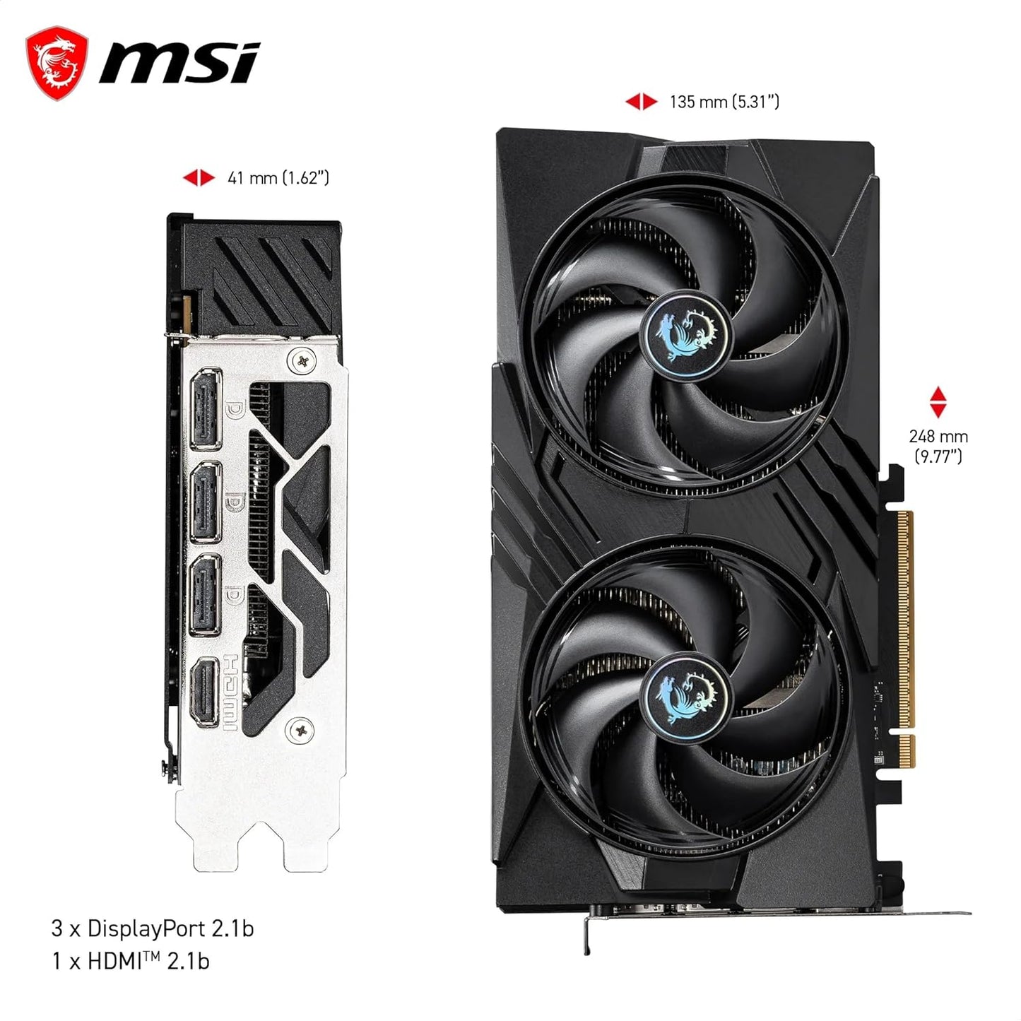 MSI NVIDIA GeForce RTX 5060 8G Gaming OC — 8GB GDDR7 Graphics Card
